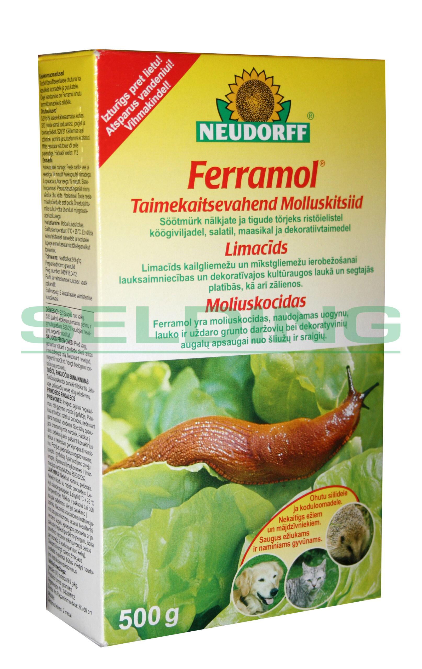 Granulas pret gliemežiem Ferramol Limacide, 500gr